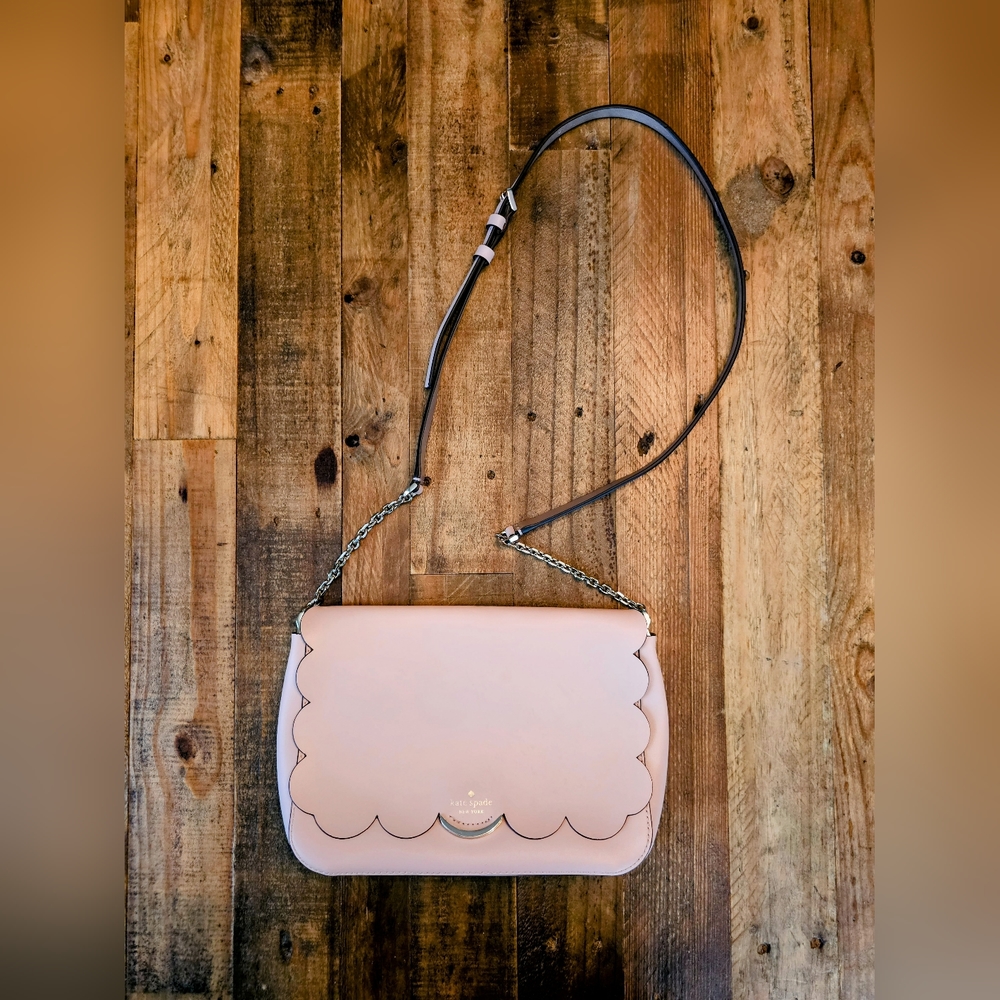 Kate Spade Magnolia Street Izabella Crossbody Bag Purse Metallic Blush WKRU5771